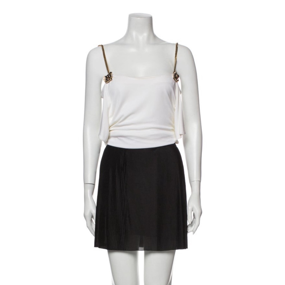 Gucci Elegant Black and White Mini Dress